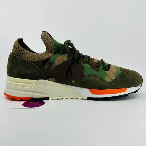 Polo Ralph Lauren Men's Trackster 200II Camo Knit Casual Sneakers Size 12