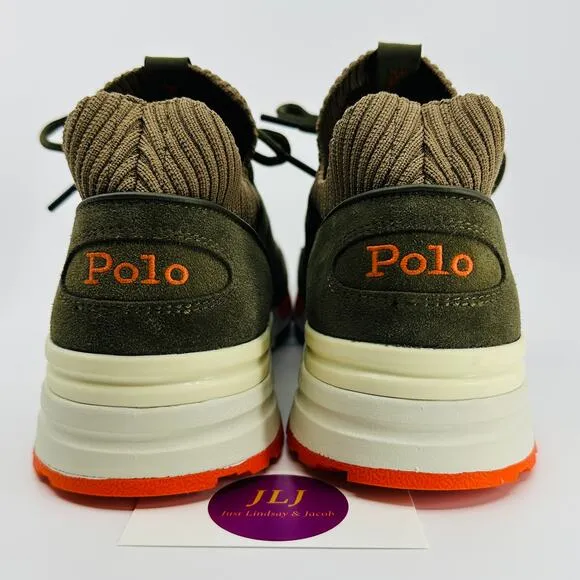 Polo Ralph Lauren Men's Trackster 200II Camo Knit Casual Sneakers Size 12