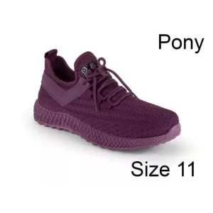 Pony Girls Tempo Knit Running Sneakers PP2 Shoes Purple Size 11 NEW