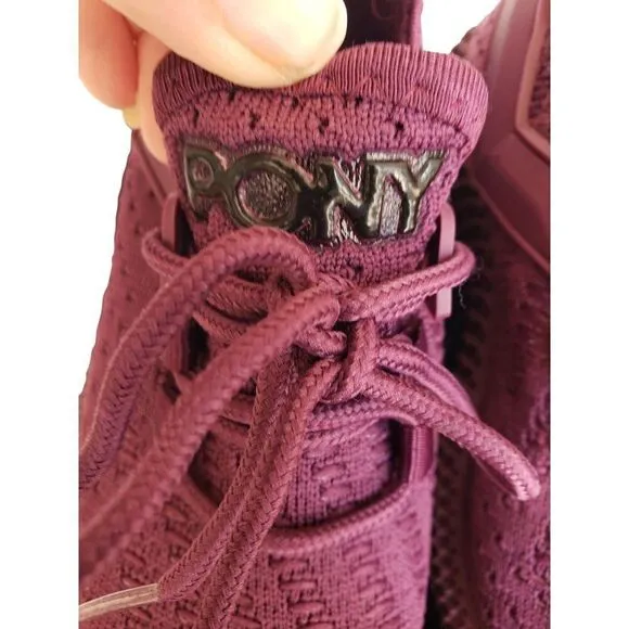 Pony Girls Tempo Knit Running Sneakers PP2 Shoes Purple Size 11 NEW