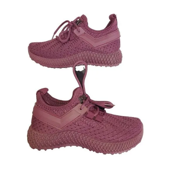 Pony Girls Tempo Knit Running Sneakers PP2 Shoes Purple Size 11 NEW