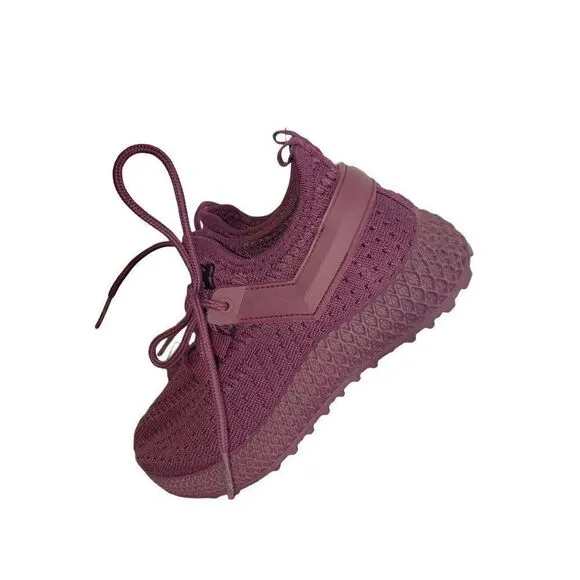 Pony Girls Tempo Knit Running Sneakers PP2 Shoes Purple Size 11 NEW