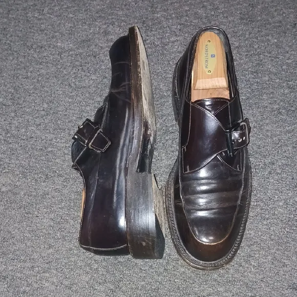 Prada Black Leather Loafers Slip-On