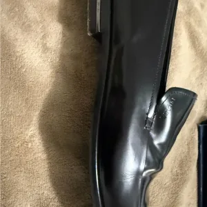 Prada Black Leather Loafers