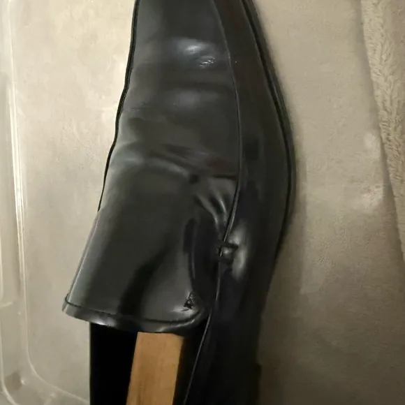 Prada Black Leather Loafers