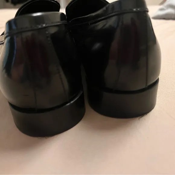Prada Black Loafers with Patent Leather Finish