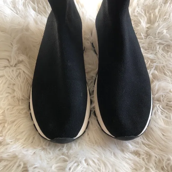 PRADA Calzature Donna Nero Knit Sock Sneakers