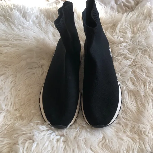 PRADA Calzature Donna Nero Knit Sock Sneakers