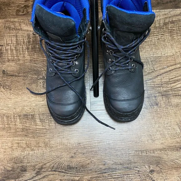 💝PREOWN CHINOOK BOOTS 9  Tarantula Steel Toe Waterproof Black Work Shoes