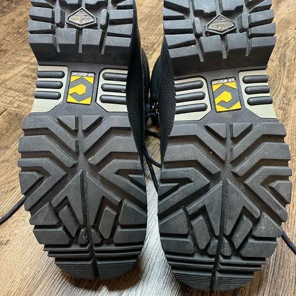 💝PREOWN CHINOOK BOOTS 9  Tarantula Steel Toe Waterproof Black Work Shoes