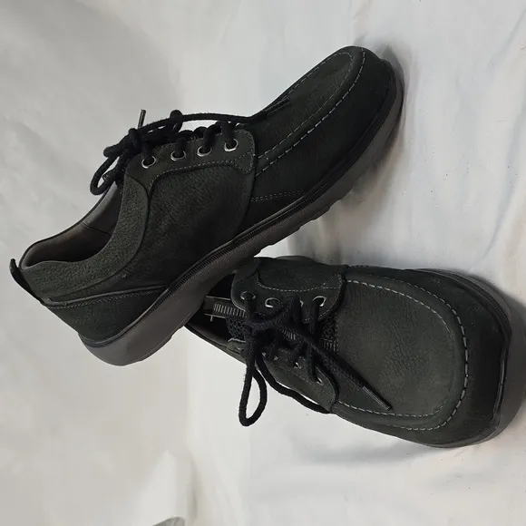 Propet Orson Men 11 Nubuck Loafer  Shoes Black In Nice Pre Owend Condition
