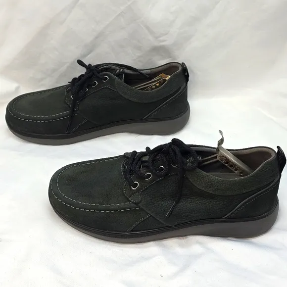 Propet Orson Men 11 Nubuck Loafer  Shoes Black In Nice Pre Owend Condition