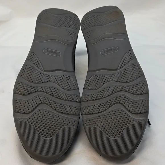 Propet Orson Men 11 Nubuck Loafer  Shoes Black In Nice Pre Owend Condition