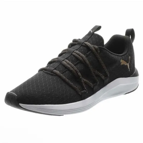 PUMA Ladies' Prowl Knit Sneakers Black 6