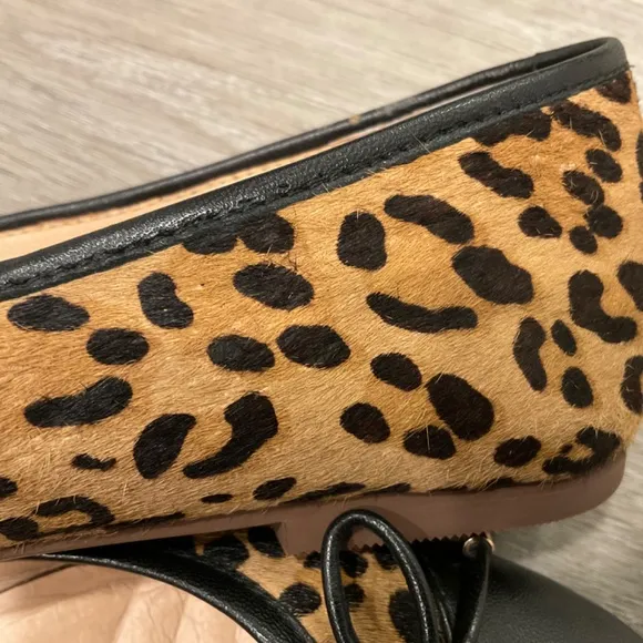 RADLEY LONDON Ballet Flats Cow Fur Animal Print Size 7