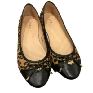 RADLEY LONDON Ballet Flats Cow Fur Animal Print Size 7