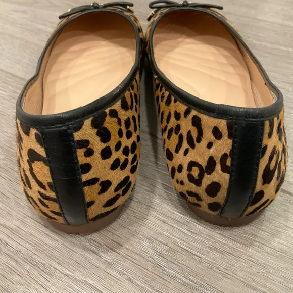RADLEY LONDON Ballet Flats Cow Fur Animal Print Size 7