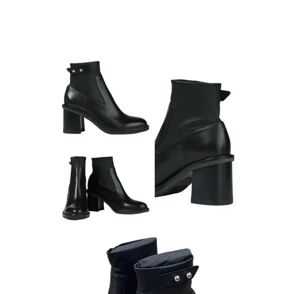 Rag &amp; bone Soren black Leather Ankle‎ Boots size 9.5