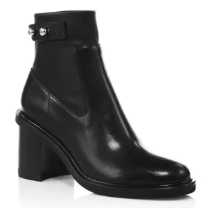 Rag &amp; bone Soren black Leather Ankle‎ Boots size 9.5