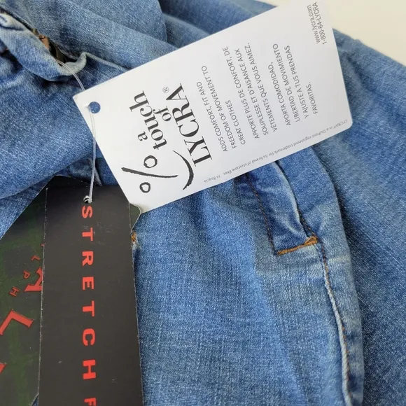 RALPH LAUREN Stretchy Mini Jean Skirt with Lycra Sz 2