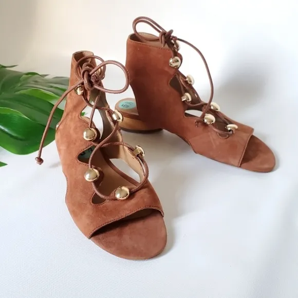 Rebecca Minkoff Kyla Ghillie Sued Sandal Boho NWOT