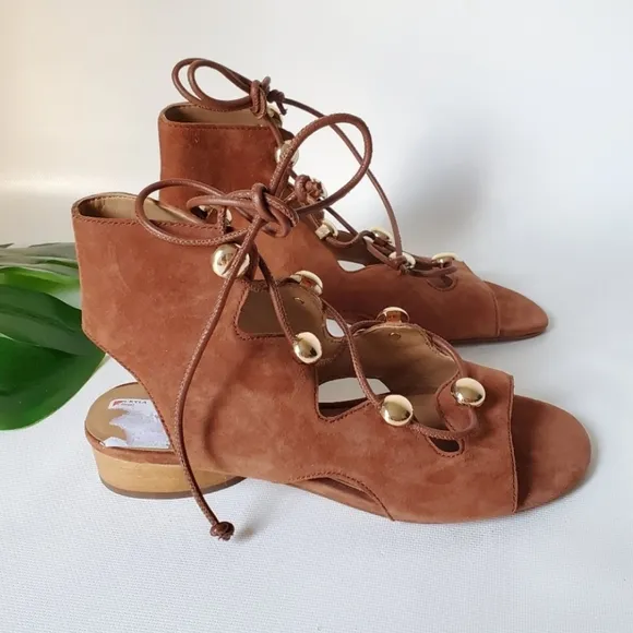 Rebecca Minkoff Kyla Ghillie Sued Sandal Boho NWOT
