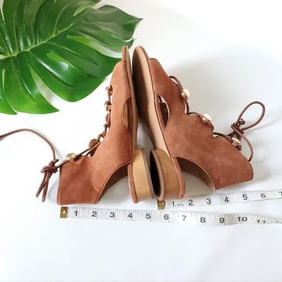 Rebecca Minkoff Kyla Ghillie Sued Sandal Boho NWOT