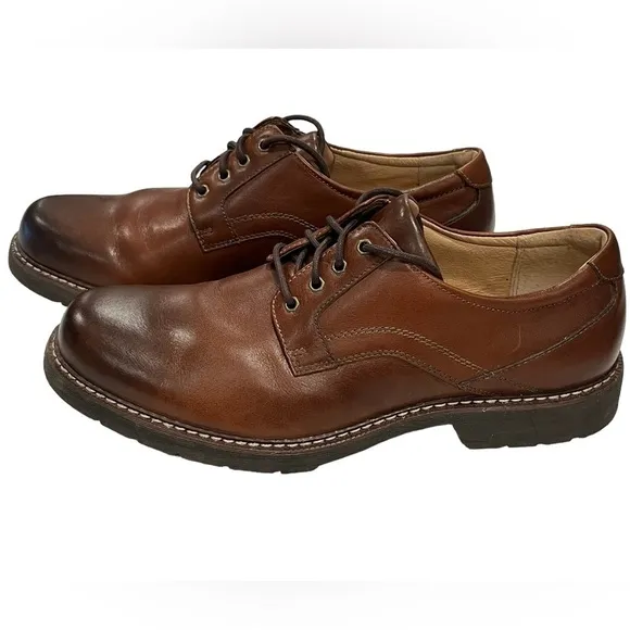 RedHead Oxford PT Genuine Brown Leather Lace-Up Oxford Loafers