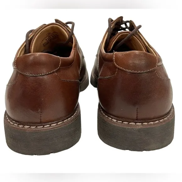 RedHead Oxford PT Genuine Brown Leather Lace-Up Oxford Loafers
