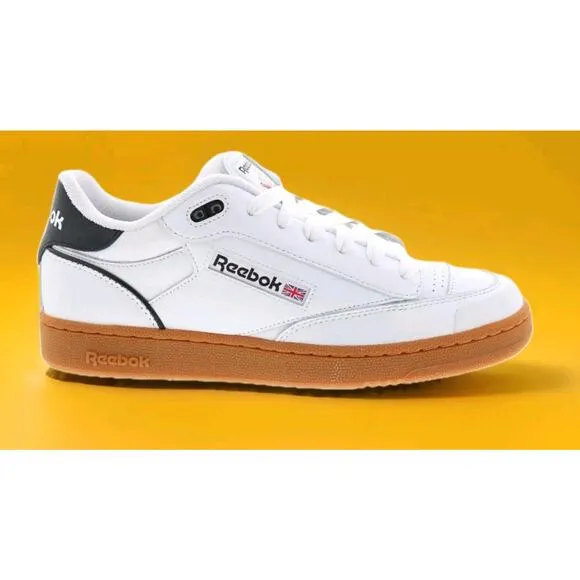 Reebok Club C Bulc Mens Leather Lace Up Lifestyle Sneakers Shoes 9.5 Walking
