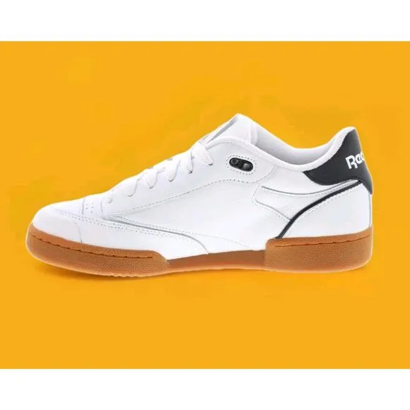 Reebok Club C Bulc Mens Leather Lace Up Lifestyle Sneakers Shoes 9.5 Walking