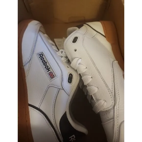 Reebok Club C Bulc Mens Leather Lace Up Lifestyle Sneakers Shoes 9.5 Walking