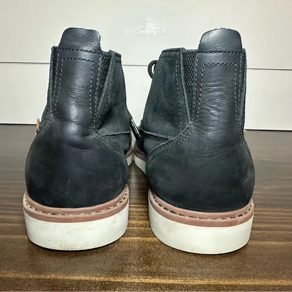 REEF Voyage Chukka Boots Black Suede Leather Casual Men's 10