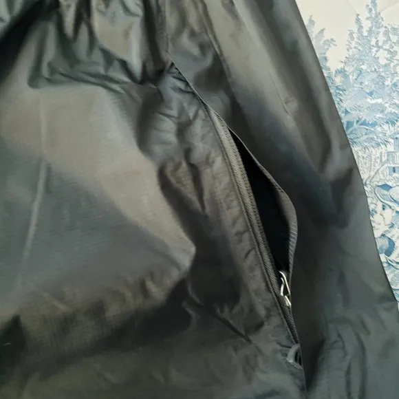 REI Talusphere Waterproof Lightweight Nylon Black Rain Pants
