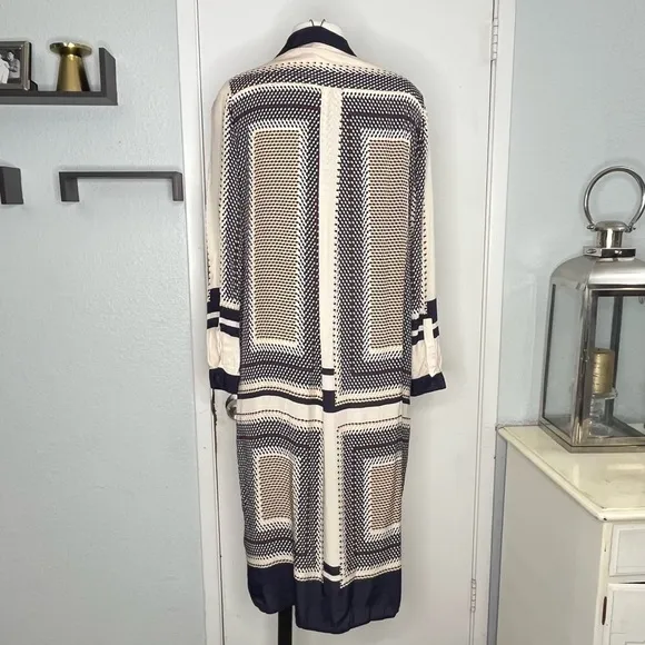 REISSAdelita Geometric-print Shirt Midi Dress Size 8