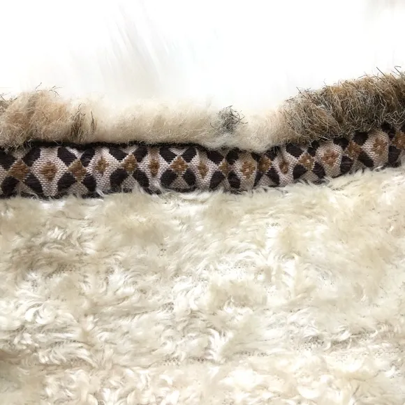 Reversible Faux Fur High Mock Collar Vest wit Side Pockets