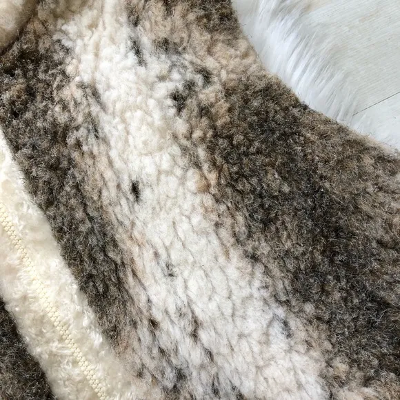 Reversible Faux Fur High Mock Collar Vest wit Side Pockets