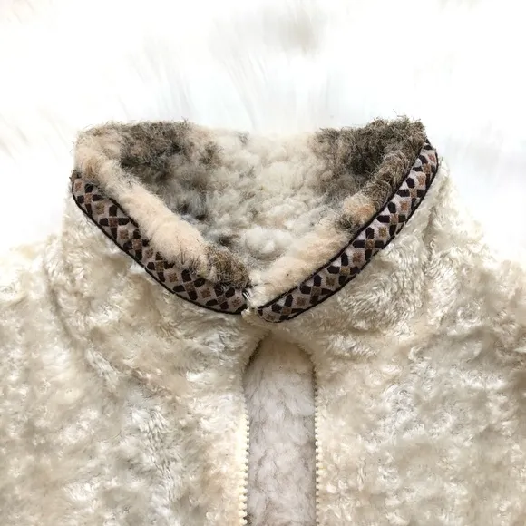 Reversible Faux Fur High Mock Collar Vest wit Side Pockets