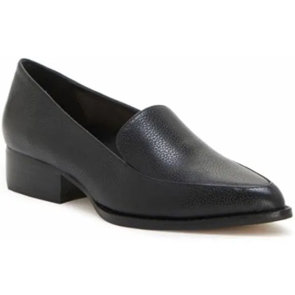 Revolve Vince Camuto Becarda Pebbled Faux Leather Pointed Toe Loafer Flats US 11