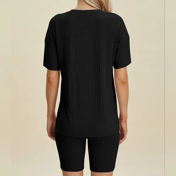 Ribbed Harmony Set - Black