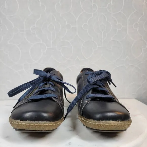 Rieker Remonte Tex Womens Shoes US 10.5 EU 41 Blue Leather Comfort Sneakers Walk