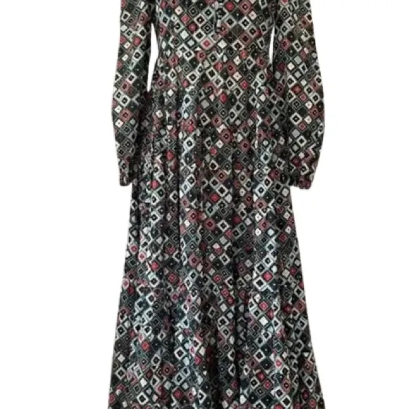 RIXO London ‘Camron’ Maxi Dress in Klimt Chess Print NWT
