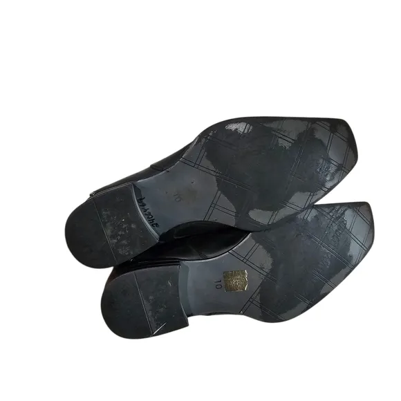 Robert Wayne Black Leather Loafers Slip-Ons