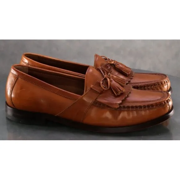 Rockport Men's Kiltie Tassel Loafers Shoes Size 10 Leather Tan 20-3370