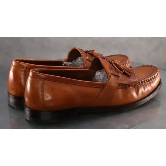 Rockport Men's Kiltie Tassel Loafers Shoes Size 10 Leather Tan 20-3370