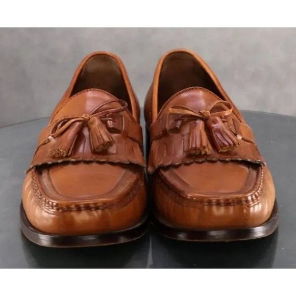 Rockport Men's Kiltie Tassel Loafers Shoes Size 10 Leather Tan 20-3370