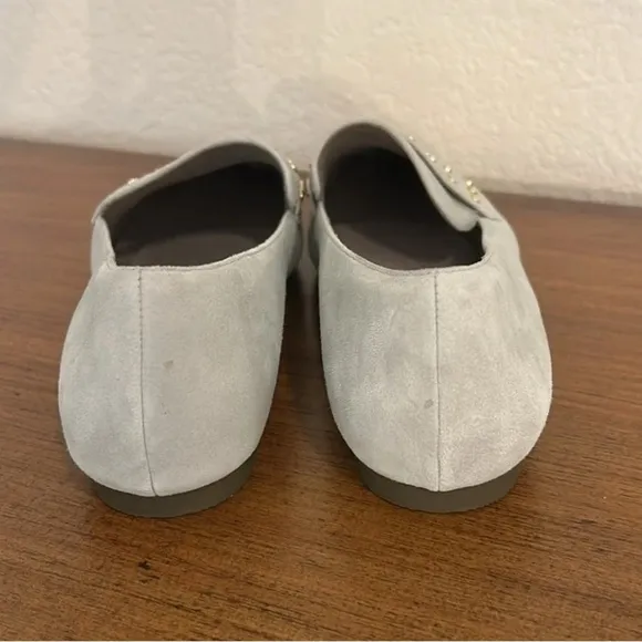 Rockport Total Motion Laylani Suede Stud Loafers in Desert Sage, Womens Size 8