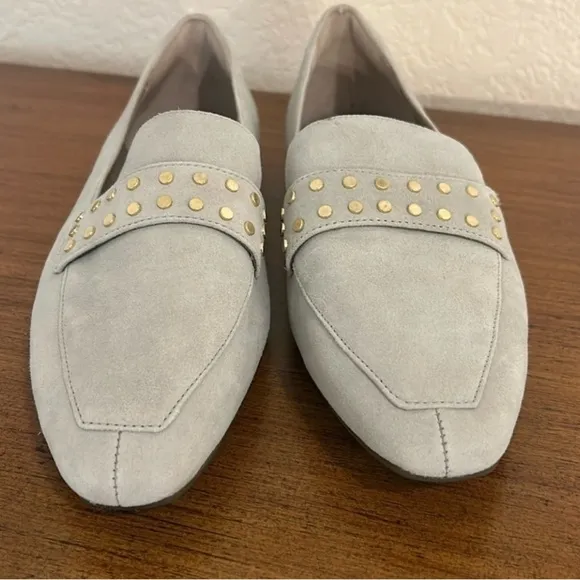Rockport Total Motion Laylani Suede Stud Loafers in Desert Sage, Womens Size 8