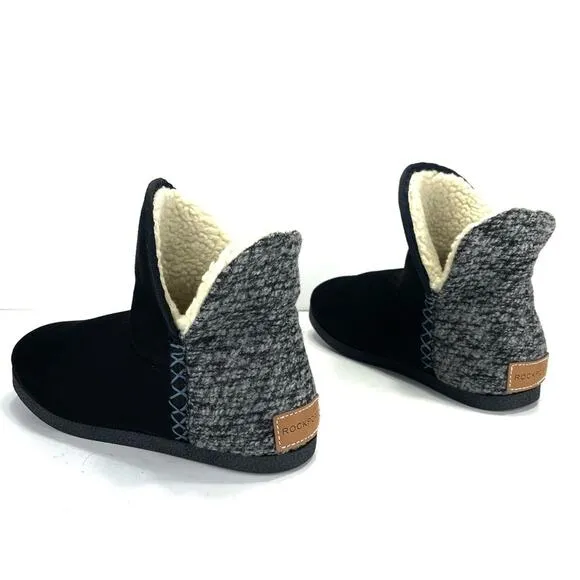 ROCKPORT VEDA TruTECK FAUX FUR LINING SLIPPER BOOT🆕