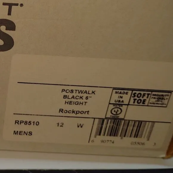 Rockport Works Post Walk Black Water Resistant Sneakers